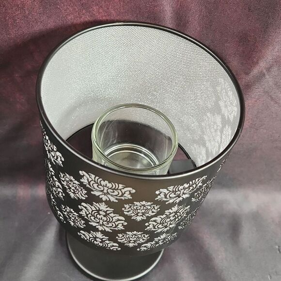 🩵NIB Partylite Black Boudoir Tealight/Votive Candle Lamp - Picture 11 of 16